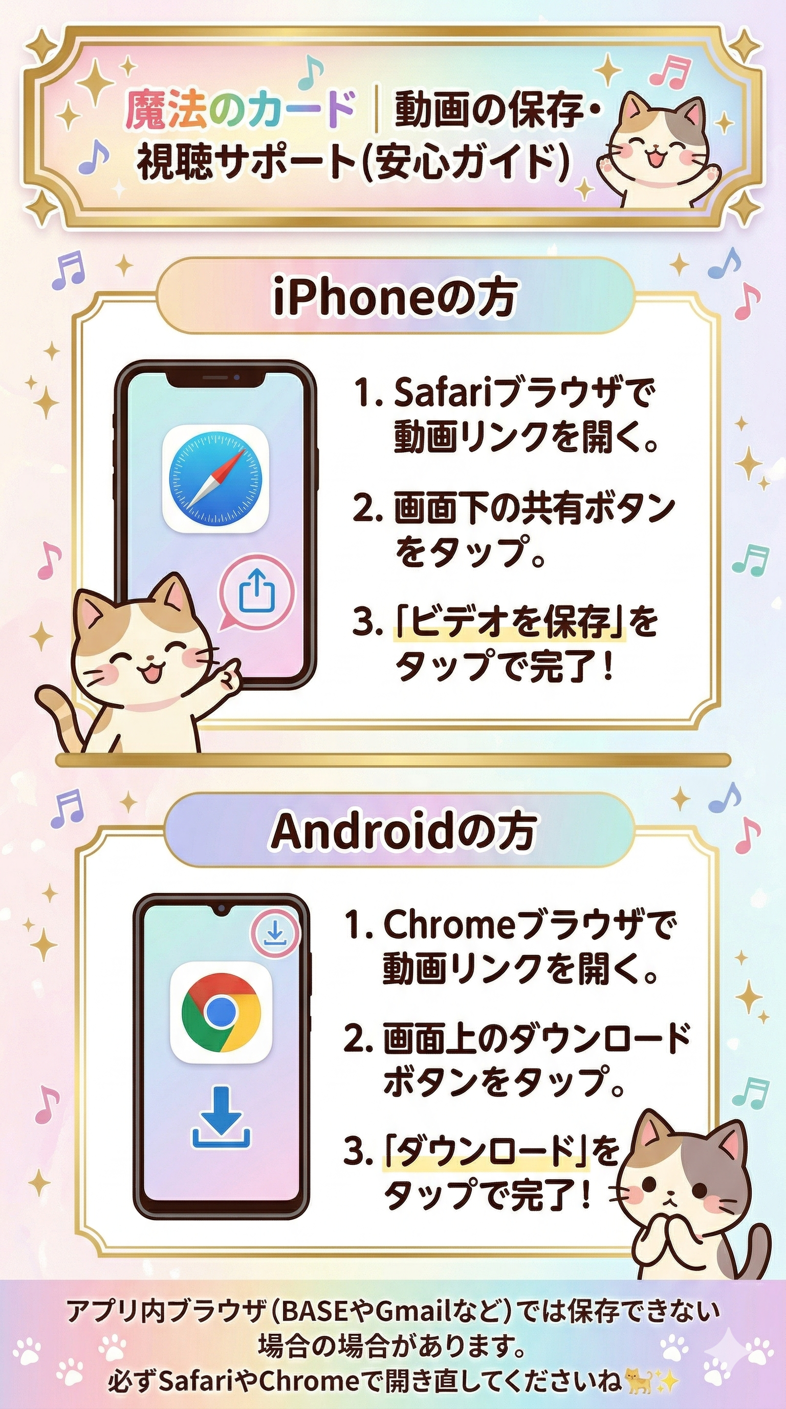動画の保存・視聴ガイド